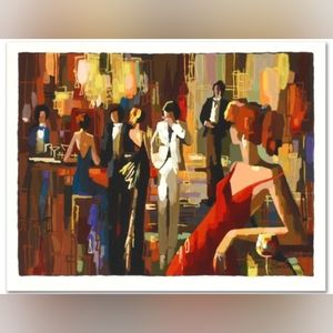 Spotlights painting by Nelly Panto